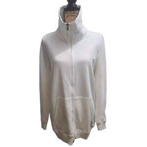 Under Armour Full Zip Jacket Funnel Neck Athletic‎ Warm Up White XL